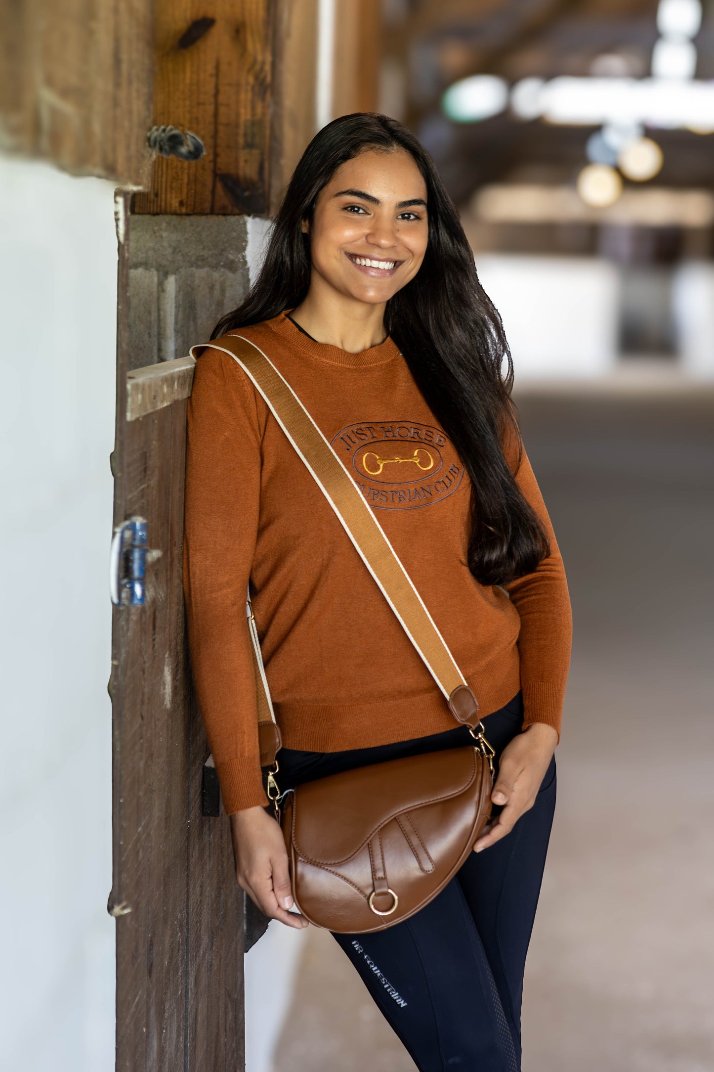 Pullover Careca Emblema Bridão - Ferrugem