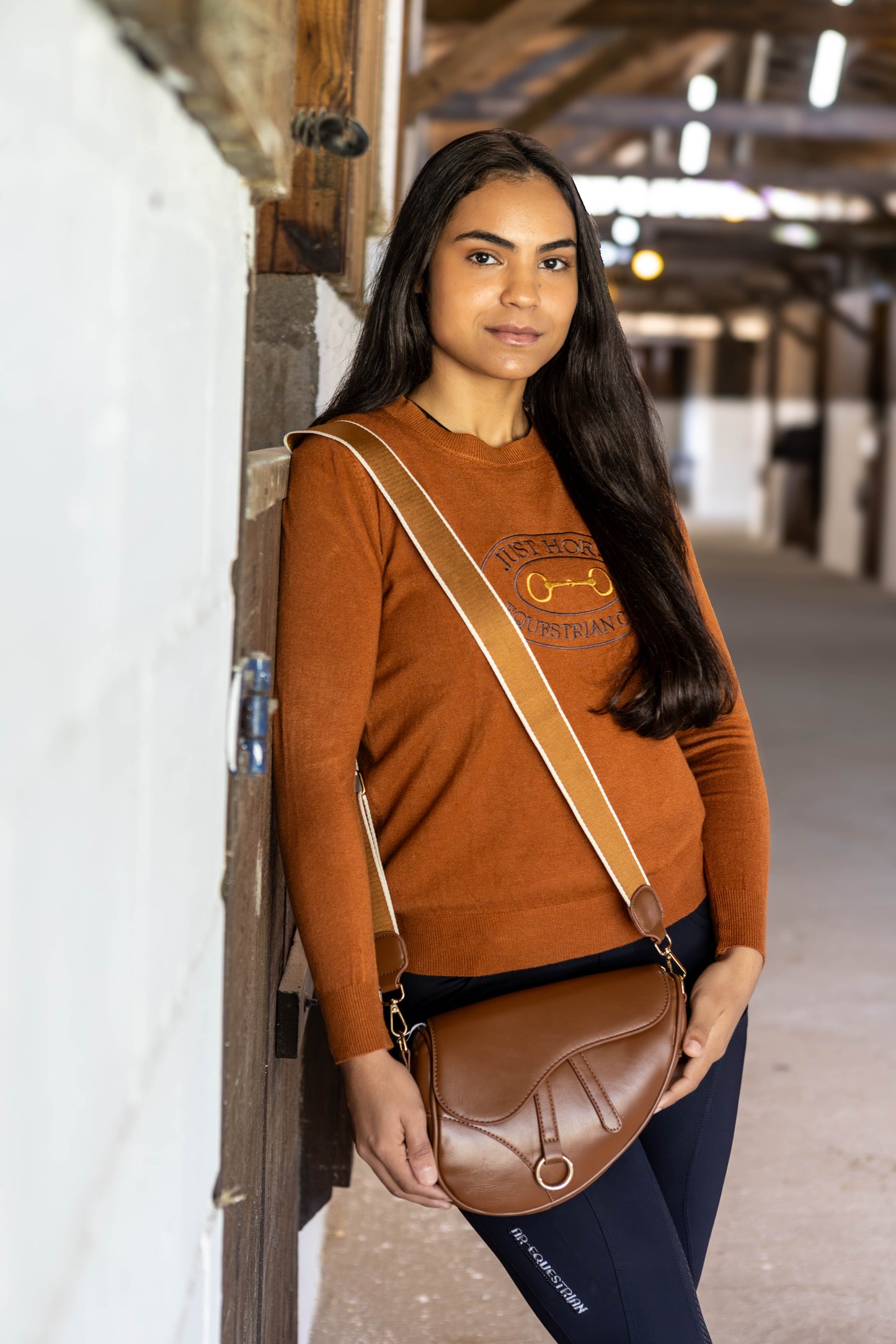 Pullover Careca Emblema Bridão - Ferrugem