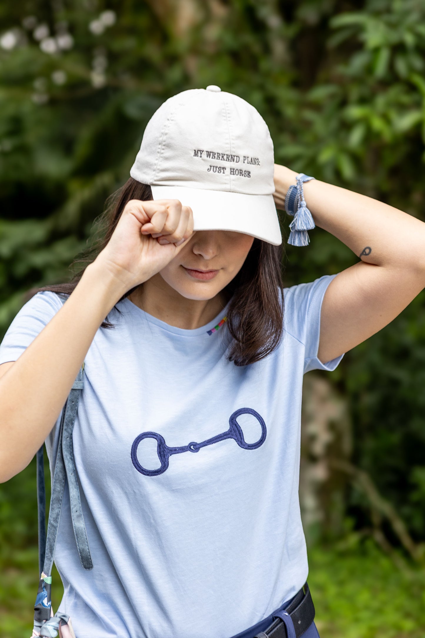 Boné My weekends plan: just horse