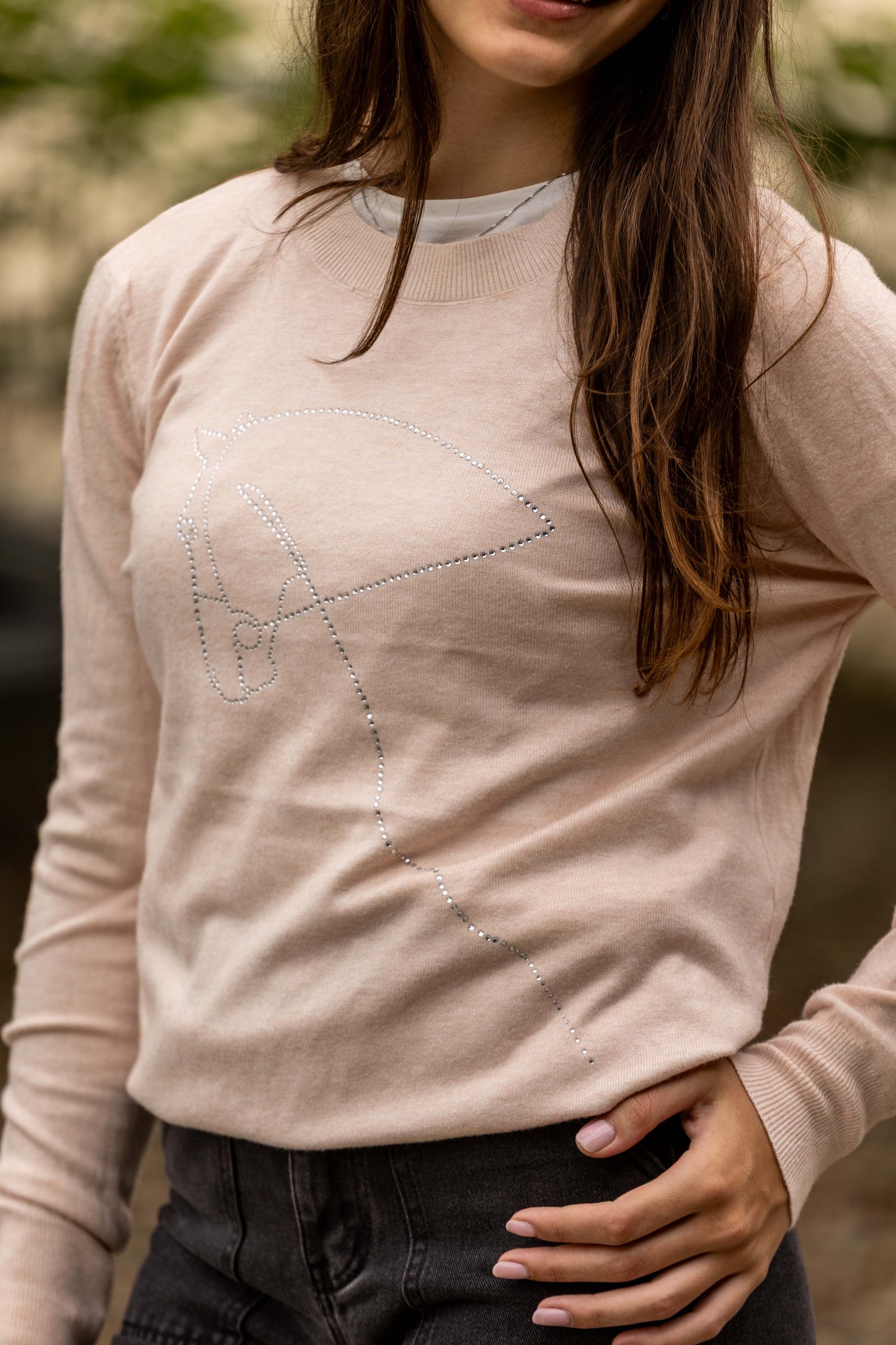 Pullover Careca - Cavalo contorno