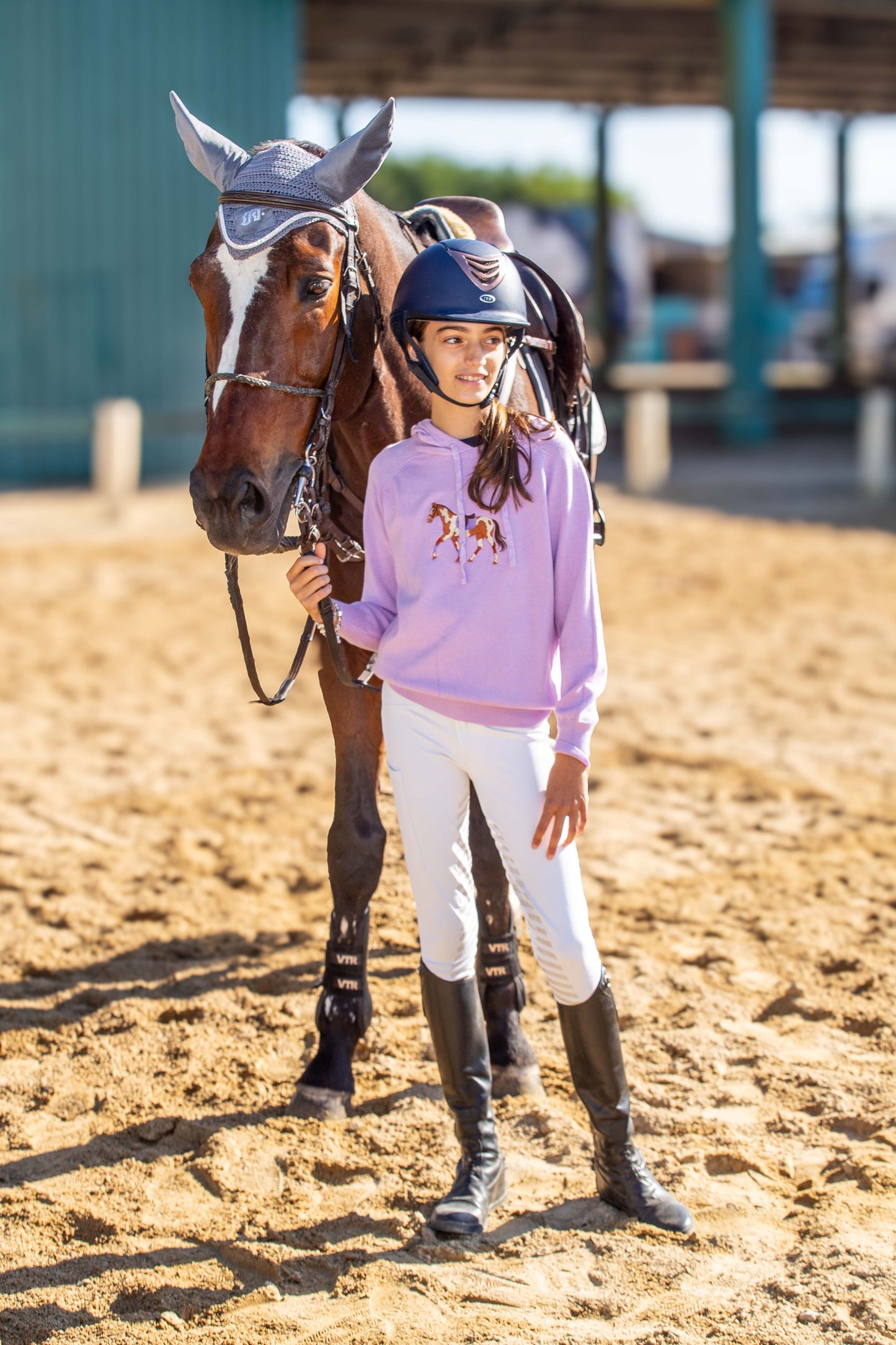 Pullover com Capuz - Cavalo Malhado