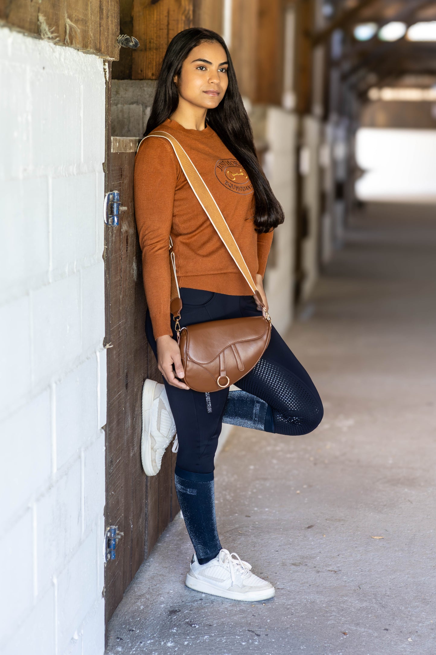 Pullover Careca Emblema Bridão - Ferrugem