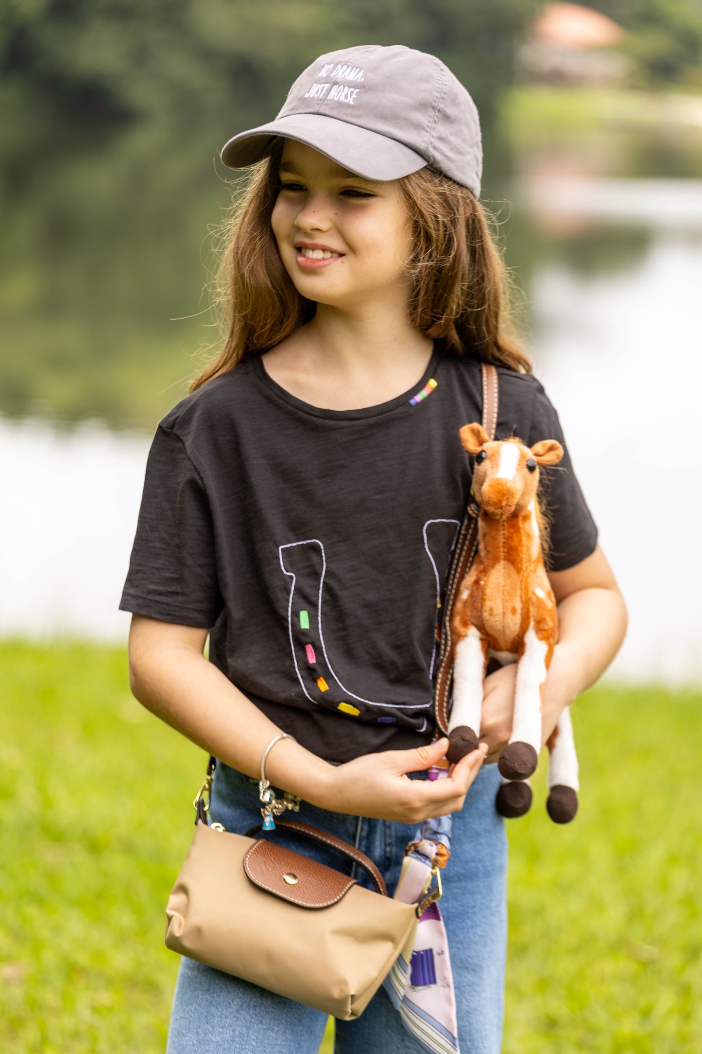 Boné No drama, just horse